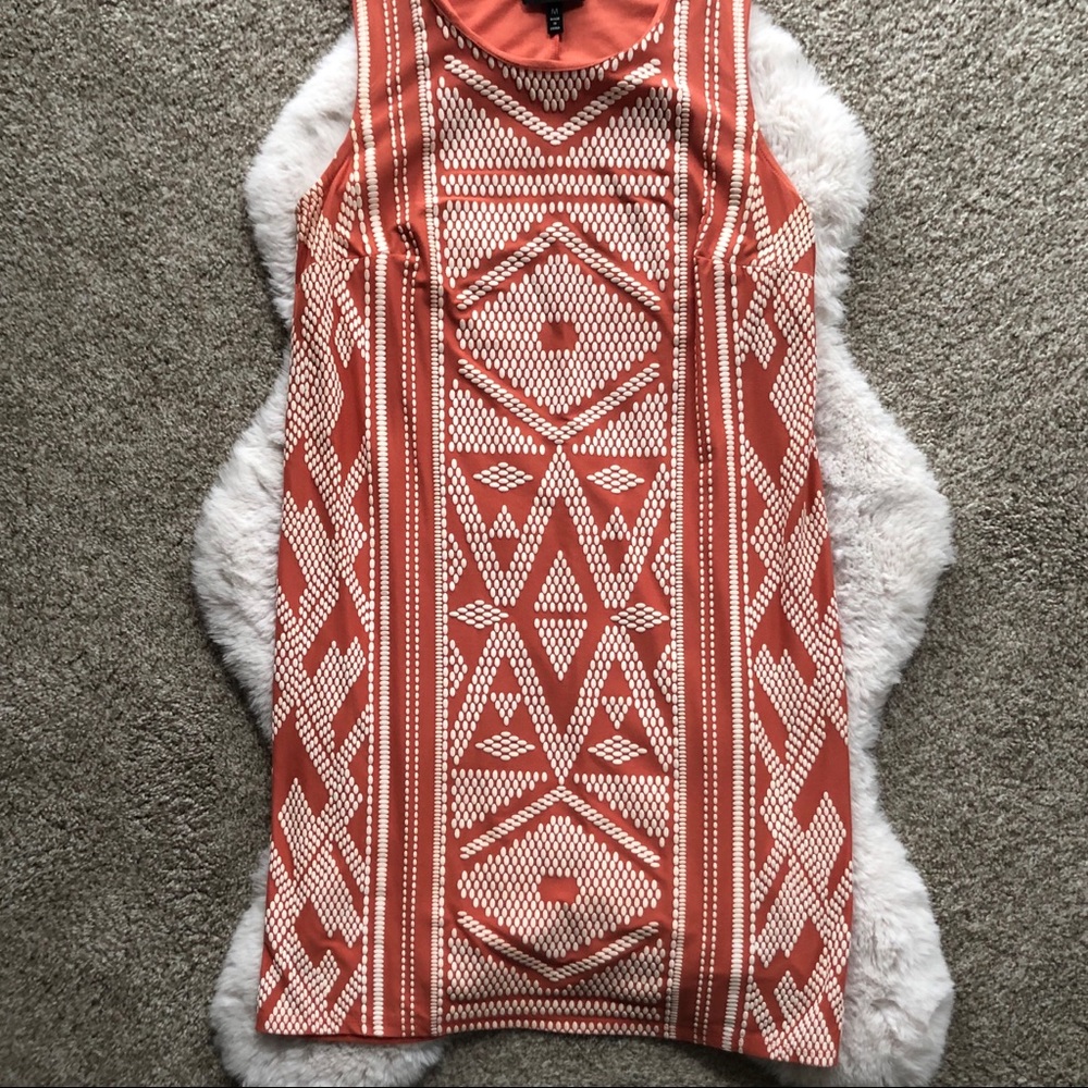 Allison Brittney Orange Mini Dress